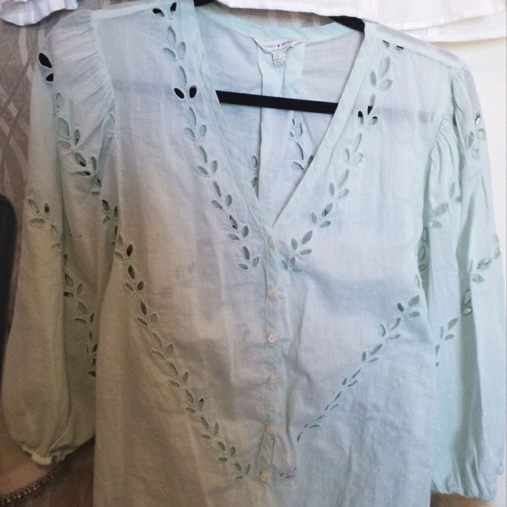 Lucky Brand Blue L button down